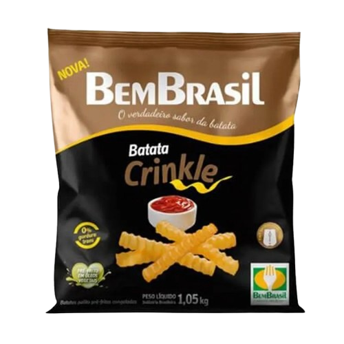 BATATA BEM BRASIL CRINKLE CONGELADA 1,05KG