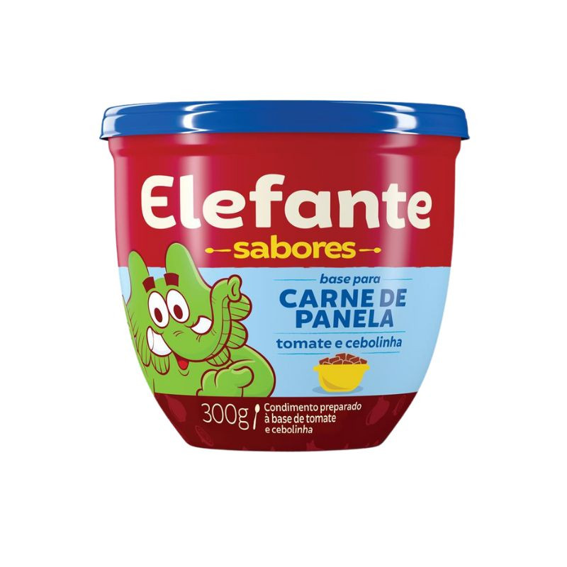 EXTRATO DE TOMATE BASE PARA CARNE DE PANELA ELEFANTE SABORES POTE 300G