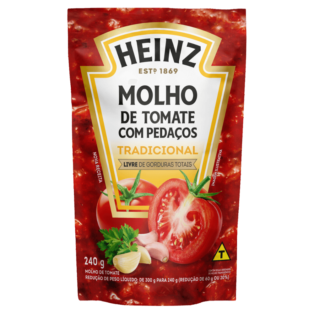 MOLHO TOMATE HEINZ TRADICIONAL SACHÊ 240G