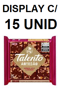 CHOC TALENTO AMEND/AV/AMEN 15X75G GAROTO