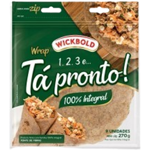 TORTILHA WICKBOLD TA PRONTO 100% INTEGRAL 270G