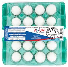 OVOS AYUMI BRANCO C.20 PVC EXTRA