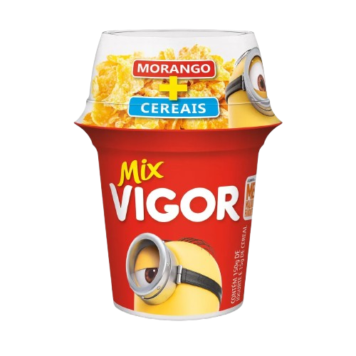 IOGURTE MORANGO COM CEREAIS VIGOR MIX COPO 140G