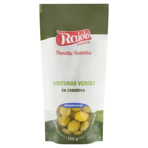 AZEITONA RAIOLA VERDE FATIADA 150G