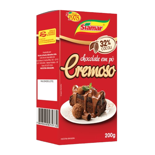 CHOCOLATE PO SIAMAR CREMOSO 200G