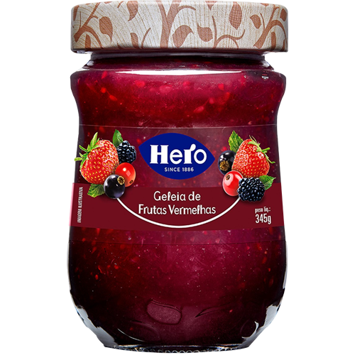 GELEIA HERO FRUTAS VERMELHAS 345G