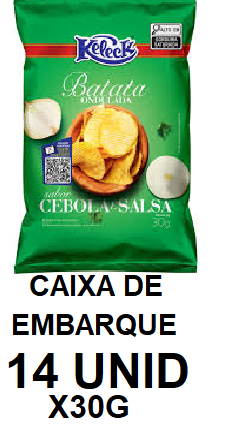 BATATA KELECK 30G CEBOLA & SALSA CX 14UN