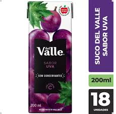 DEL VALLE TP UVA 200ML CX 18UN