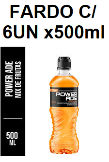 .POWERADE LARANJA 500ML CJ 6.00