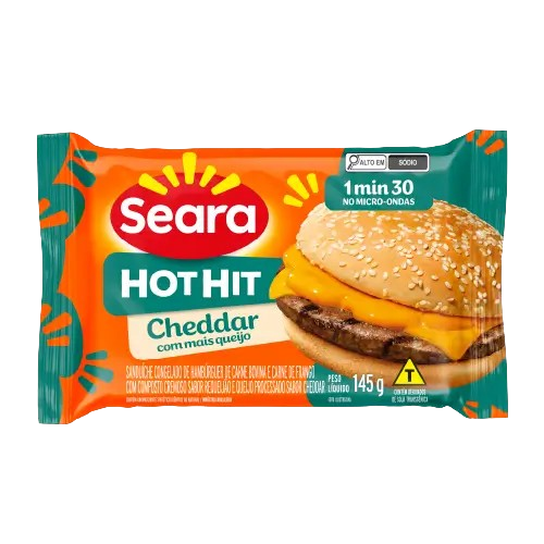 SANDUICHE HOT HIT SEARA CHEDDAR 145G