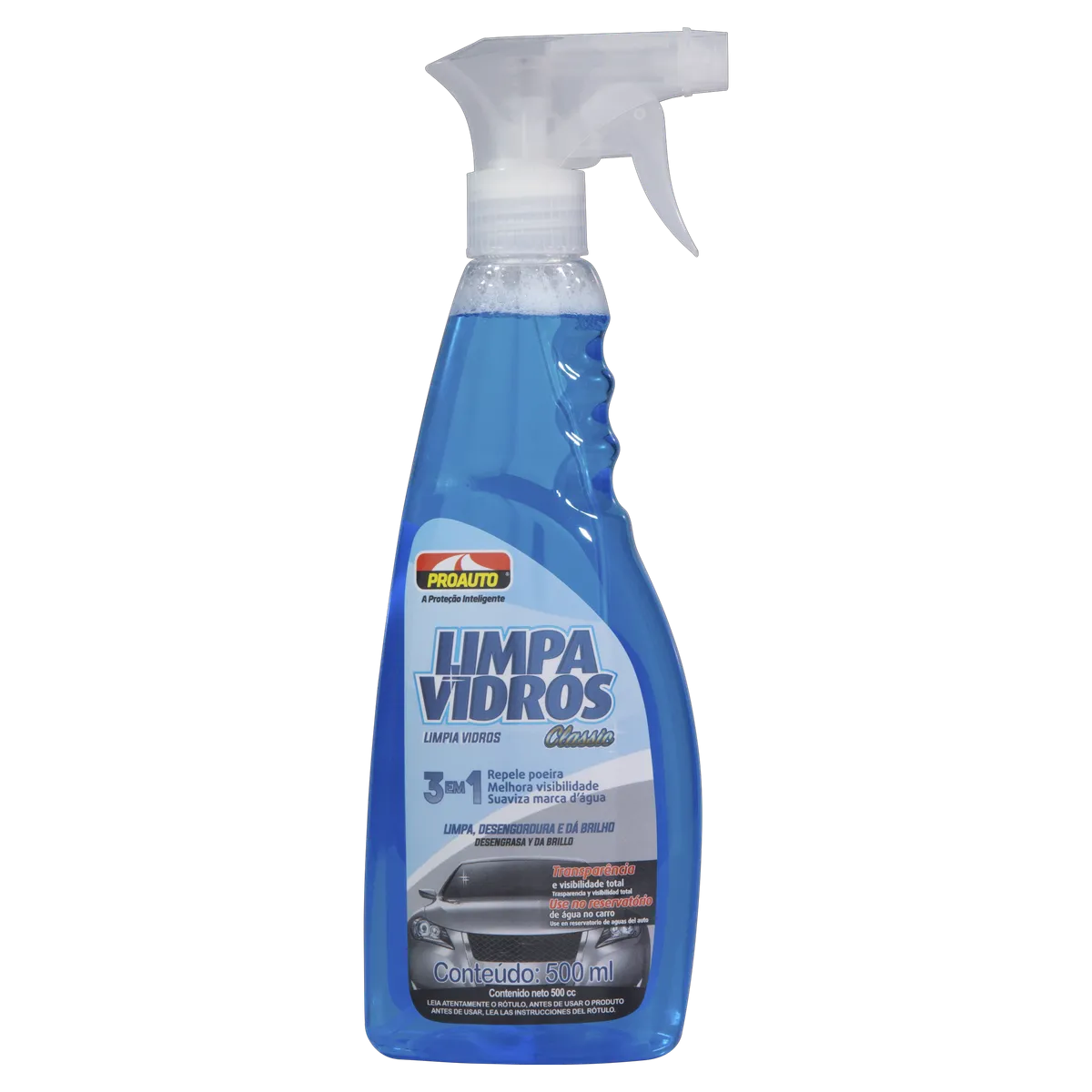 LIMPA VIDROS CLASSIC PROAUTO 500ML