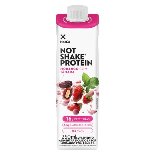 SUPLEMENTO ALIMENTAR MORANGO COM TÂMARA ZERO LACTOSE NOT SHAKE VEGETAL