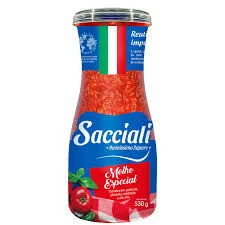 MOLHO DE TOMATE SACCIALI ESPECIAL VIDRO 530GR