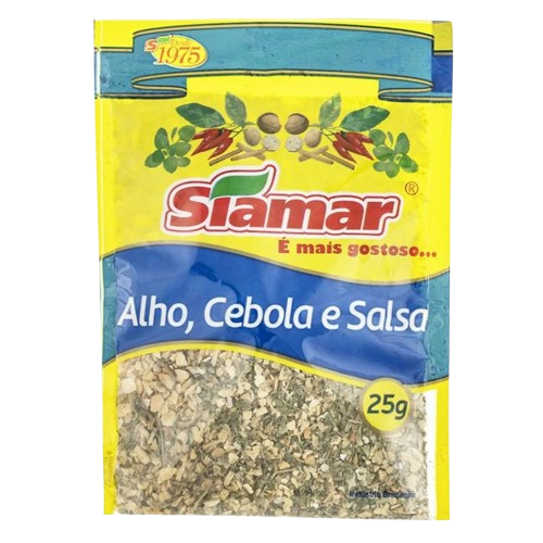 ALHO, CEBOLA E SALSA SIAMAR 25 GRAMAS
