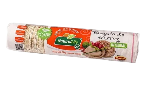 BISCOITO KODILAR ARROZ SEM GLÚTEN MINI 80 GRAMAS