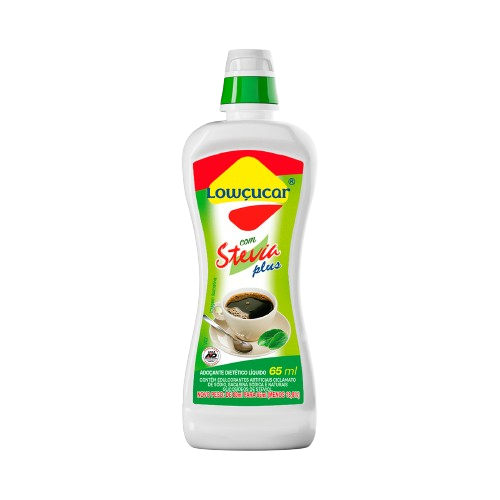 ADOÇANTE LÍQUIDO LOWÇUCAR STEVIA PLUS 80 ML