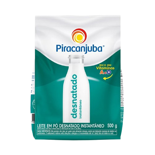 LEITE PO PIRACANJUBA DESNATADO 500G