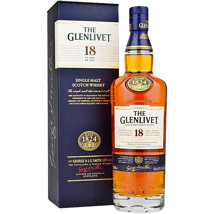 WHISKY 750ML 18 ANOS THE GLENLIVET