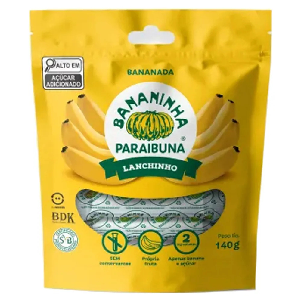 BANANINHA LANCHINHO 140G PARAIBUNA