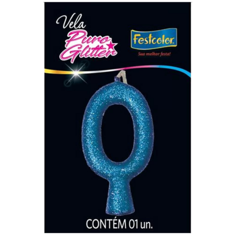 VELA GLITTER AZUL N0 1UN FESTCOLOR