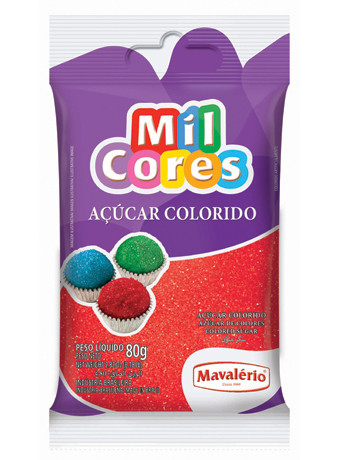 ACUCAR CRISTAL VERMELHO 80G MAVALERIO
