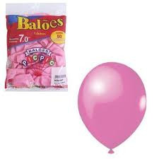BALAO 7 PERA PINK 50UN FOLIA