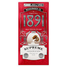 CHOCOLATE BARRA 1891 SUPREME LEITE 90G NEUGEBAUER