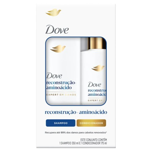 SHAMPOO DOVE RECONSTRUCAO 350ML+CONDICIONADOR 175ML