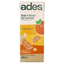 SUCO SOJA ADES LARANJA 200 ML