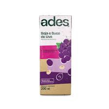 SUCO ADES SOJA UVA 200 ML