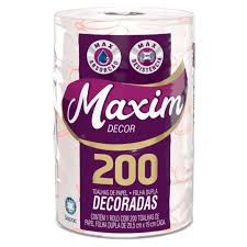 PAPEL TOALHA MAXIM 200FOLHAS COM 1