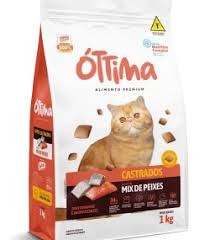 RACAO GATO CASTRADOS OTTIMA  1kg MIX PEIXE