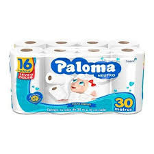 PAPEL HIGIÊNICO PALOMA FOLHA SIMPLES LEVE 16 PAGUE 15 30M