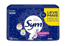 ABSORVENTE SYM NOITE/DIA COM ABAS LEVE 16 PAGUE 14