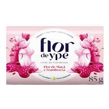 SABONETE FLOR DE YPÊ FLOR DE MAÇÃ E FRAMBOESA 85G