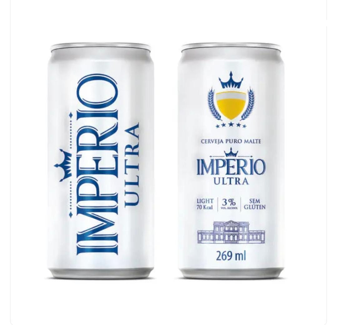 CERVEJA  IMPERIO ULTRA SEM GLUTEN LATA 269ML