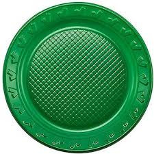PRATO REGINA PLASTICO 15CM VERDE LIMAO C10UN