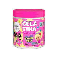GELATINA SALON LINE KIDS 550G VANILLA