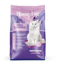 AREIA PERFUMADA LAVANDA PARA GATOS HONEYPET 4KG