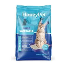 AREIA SANITARIA PARA GATOS HONEYPET 4KG