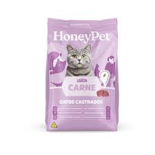 RACAO GATO AD CATRADOS CARNE HONEYPET 900G
