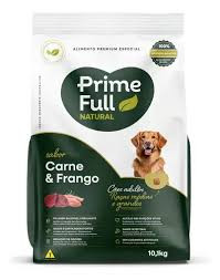 RACAO CAES ADULTO PRIME FULL 10,1KG CARNE E FGO