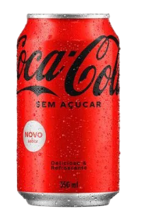 REFRIGERANTE COCA-COLA SEM AÇÚCAR LATA 350 ML