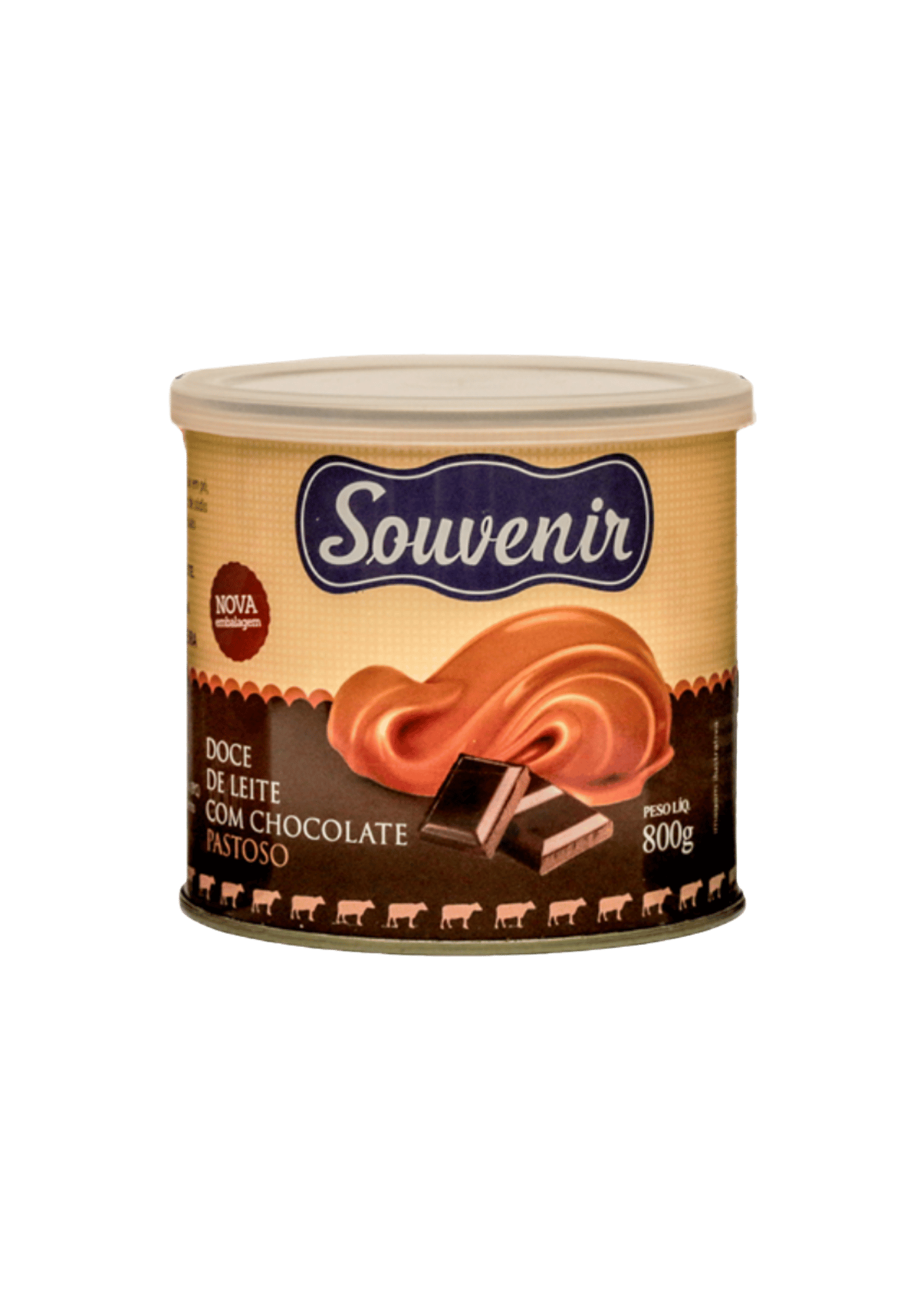 DOCE LEITE C/CACAU 800G SOUVENIR