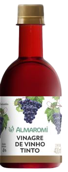 VINAGRE DE VINHO TINTO ALMAROMI 400ML SENHOR VICCINO