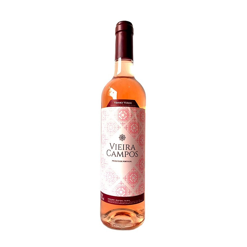 VINHO VERDE PORTUGUÊS VIEIRA CAMPOS ROSÉ MEIO SECO 750 ML