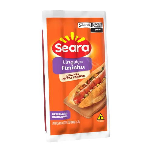LINGUIÇA DEFUMADA FININHA SEARA 215G
