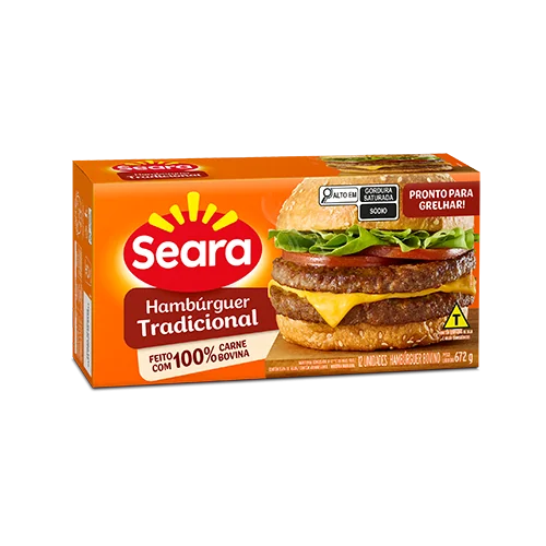 HAMBURGUER SEARA BOVINO 672G