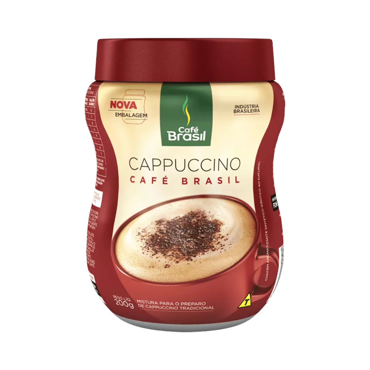 CAPPUCCINO CAFE BRASIL TRADICIONAL POTE 200G