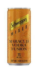 BEBIDA MISTA SCHWEPPES MIXED VODKA E MARACUJA 269ML